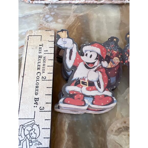 Christmas Mickey Mouse Ringing a Bell Paper Garland - Picture 4 of 7